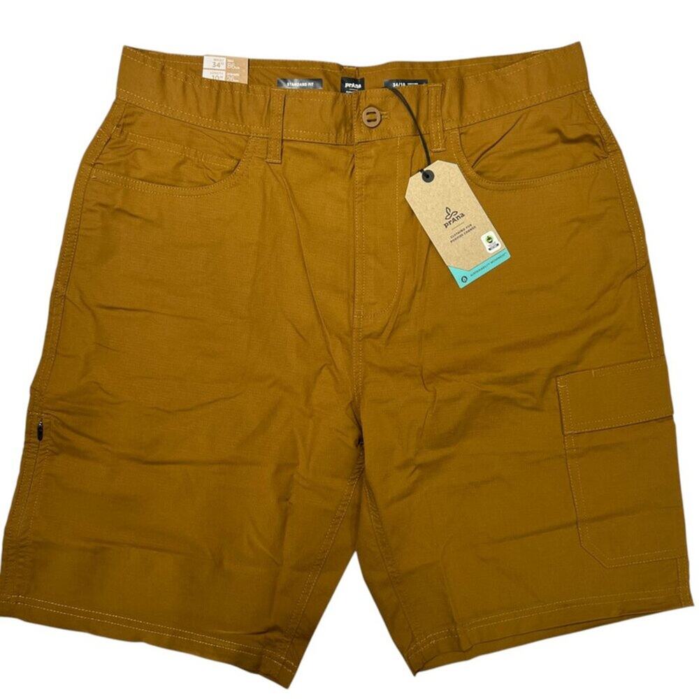 Prana Double Peak Cargo Short SIZE 34 Antique Bronze Hiking Outdoor NWT